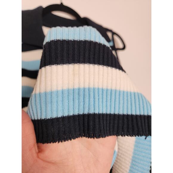 Vintage y2k Collegiate Prep Sleeveless Polo Tank Top Ribbed Office Arizona Large - Picture 7 of 7